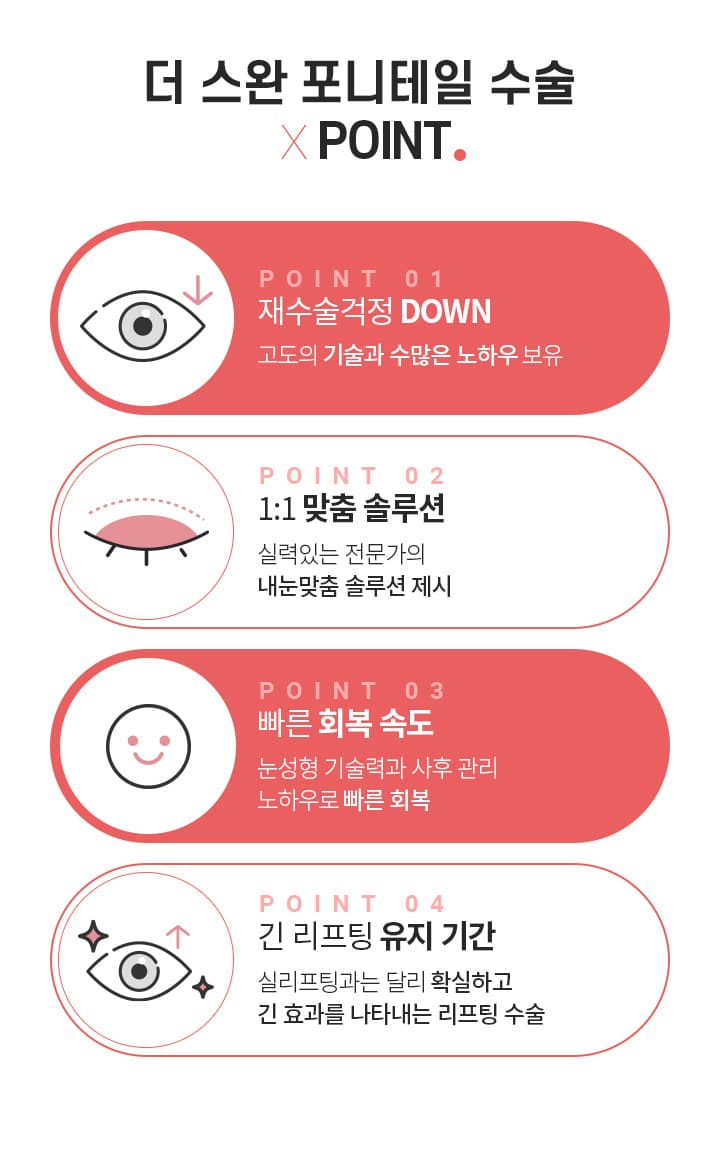 더 스완 포니테일 수술 ×POINT